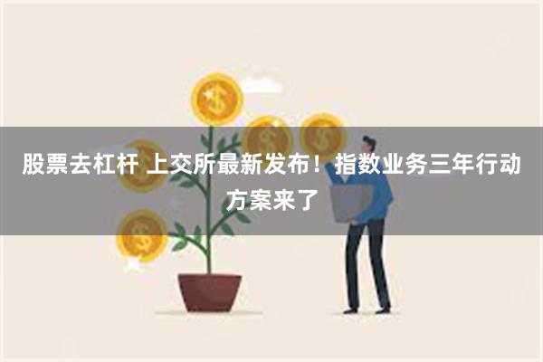 股票去杠杆 上交所最新发布！指数业务三年行动方案来了