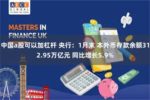 中国a股可以加杠杆 央行：1月末 本外币存款余额312.95万亿元 同比增长5.9%